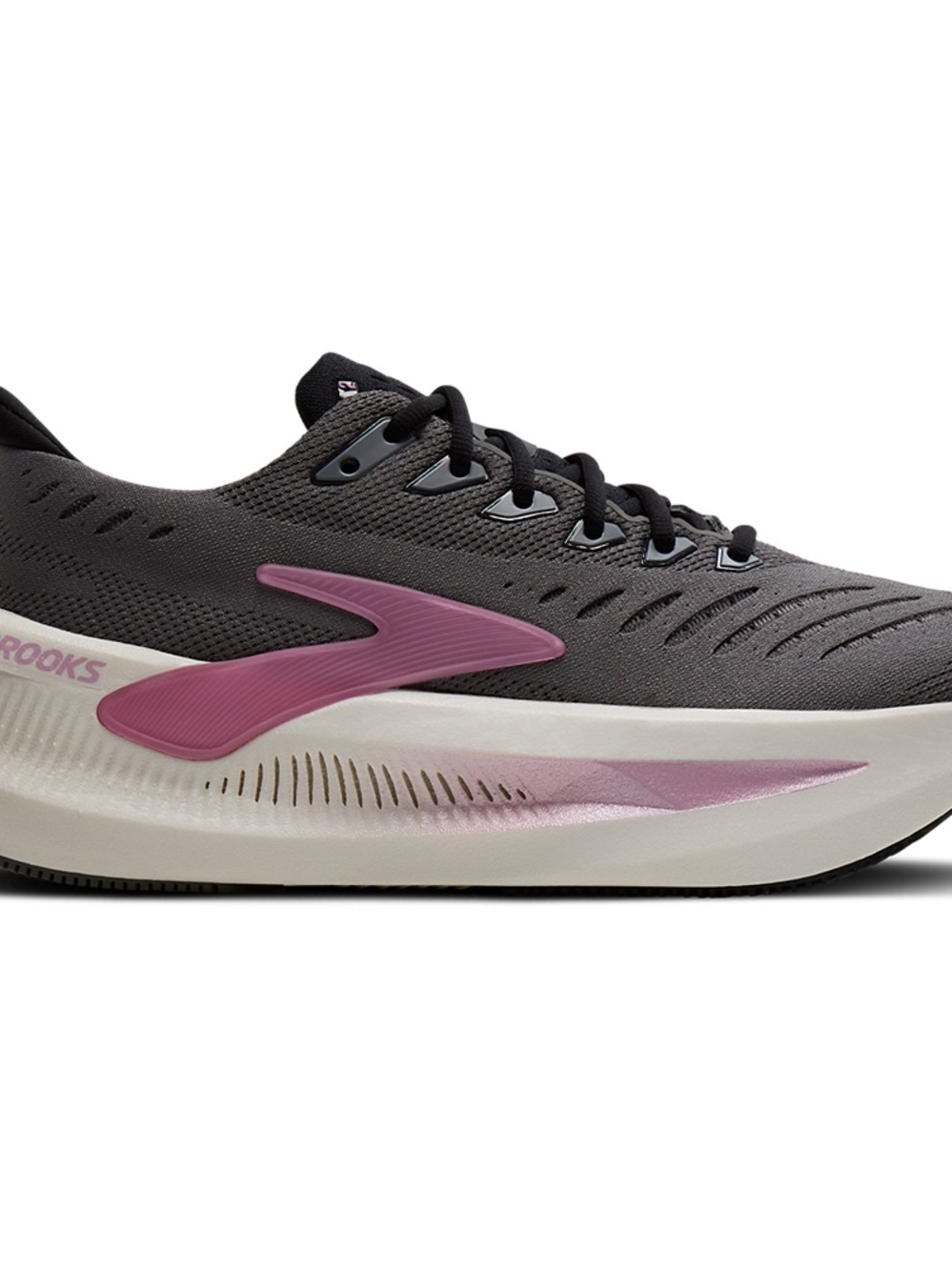 New Brooks Women’s Gray and Pink Road-Running Shoe